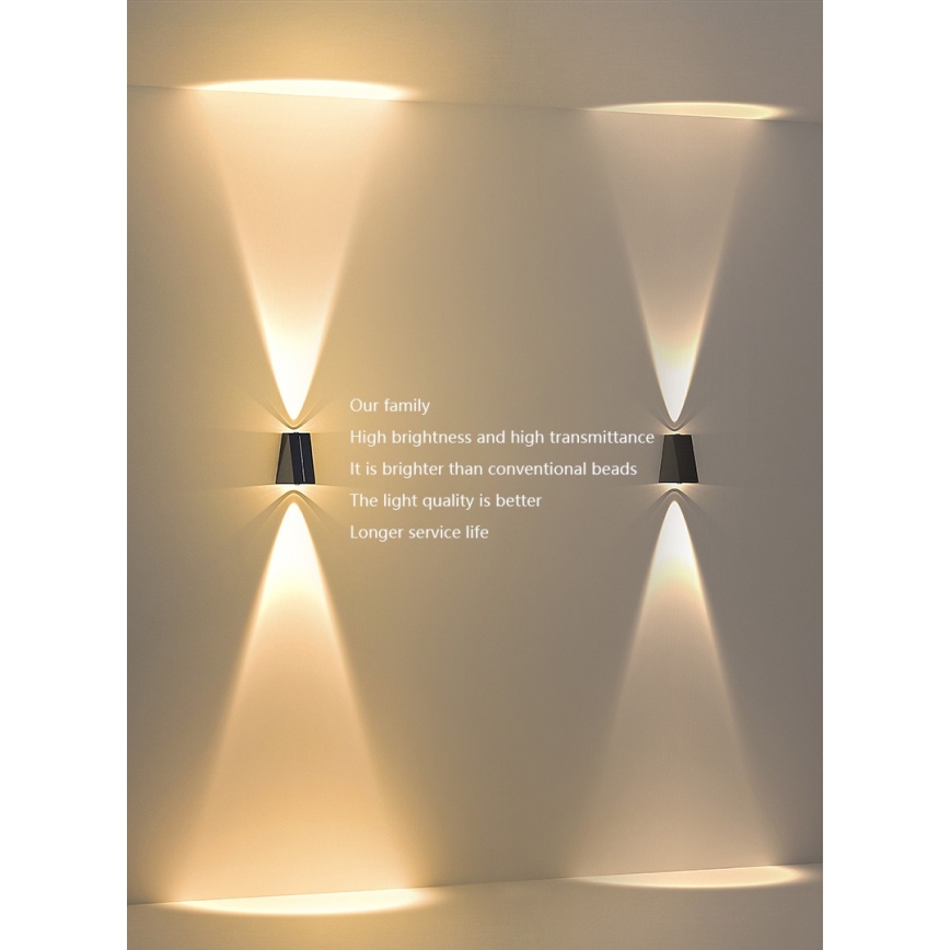 LED Solar wandlamp met een sensor LED/2W/5V IP54