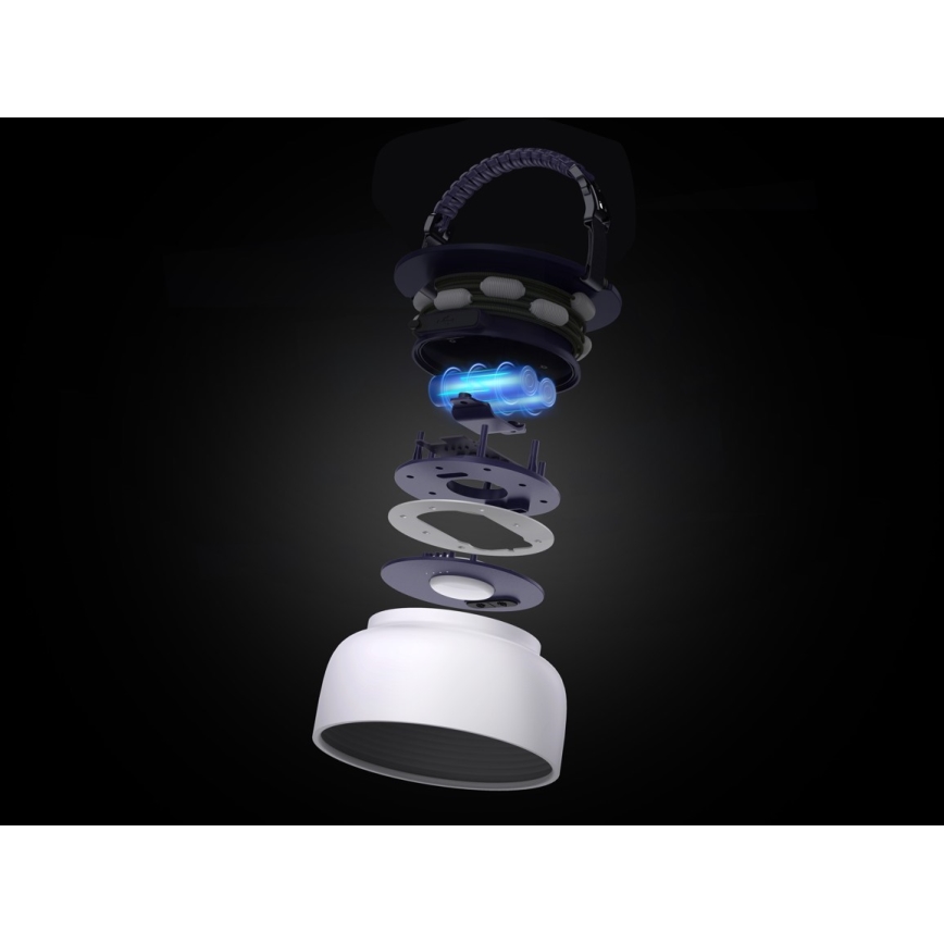 LED RGB Draagbaar zonne- oplaadbaar lamp met LED ketting LED/10W/5V 3600 mAh IP65 3600 mAh