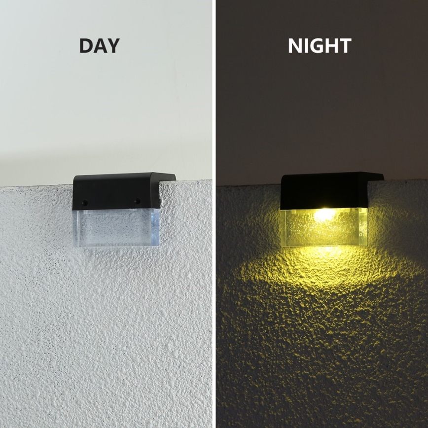 SET 2x LED RGB Solar wandlamp LED/1W/1,2V 3500K IP65 600 mAh