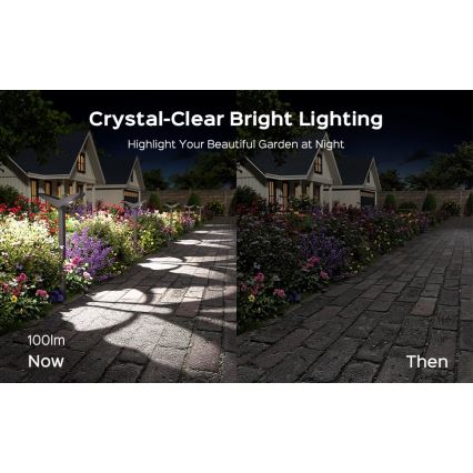 LED-zonnelamp met sensor SUN BUTTERFLY LED/1,5W/3,7V 3000/6000K IP65 1500 mAh