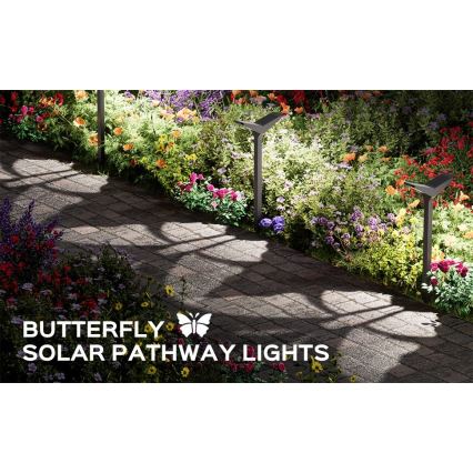 LED-zonnelamp met sensor SUN BUTTERFLY LED/1,5W/3,7V 3000/6000K IP65 1500 mAh