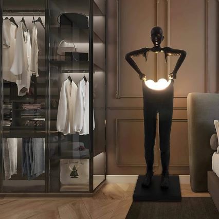Vloerlamp SILUETTE 4xG9/10W/230V 185 cm Human Houdini