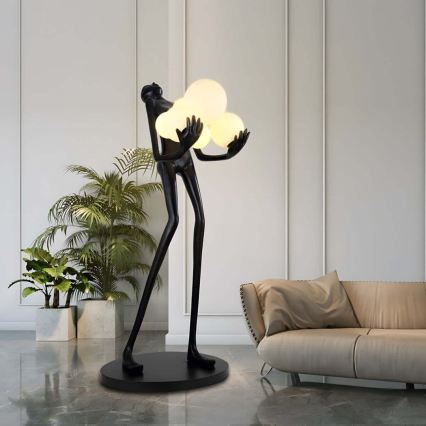 Staande lamp SILUETTE 6xE27/25W/230V 180 cm Human Ball