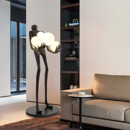 Staande lamp SILUETTE 6xE27/25W/230V 180 cm Human Ball