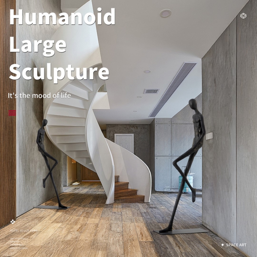 Decoratief beeld SILUETTE 178 cm Human Relax