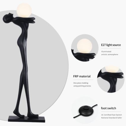 Vloerlamp SILUETTE 1xE27/25W/230V 175 cm Human Woman