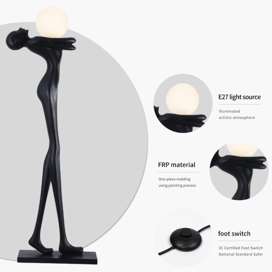 Vloerlamp SILUETTE 1xE27/25W/230V 175 cm Human Woman