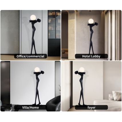 Vloerlamp SILUETTE 1xE27/25W/230V 175 cm Human Woman