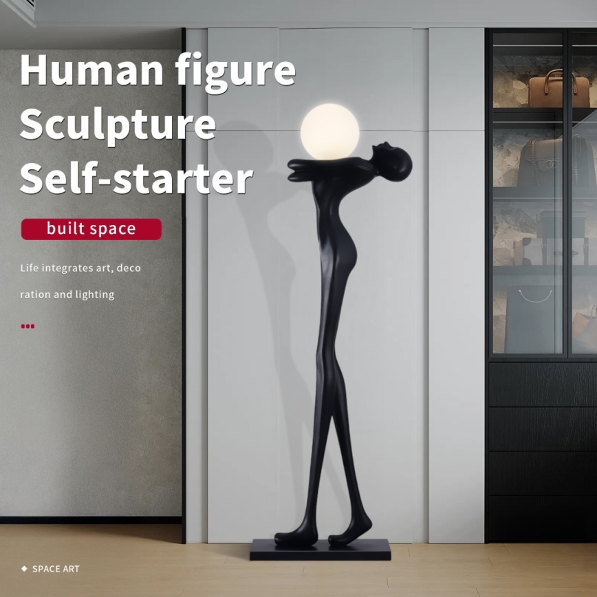 Vloerlamp SILUETTE 1xE27/25W/230V 175 cm Human Woman