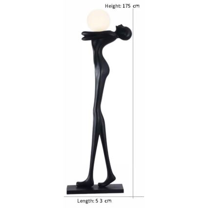 Vloerlamp SILUETTE 1xE27/25W/230V 175 cm Human Woman