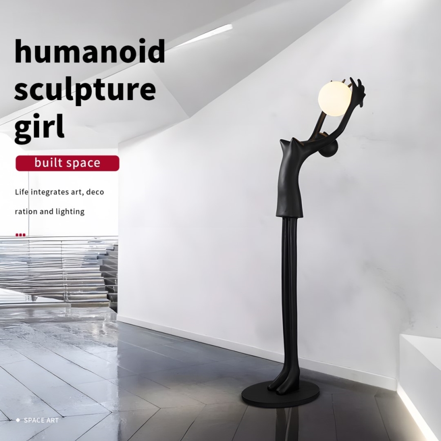 Staande lamp SILUETTE 1x E27/25W/230V 210 cm Human Girl