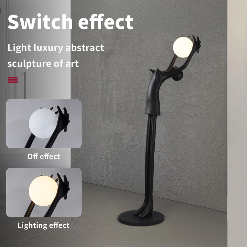 Staande lamp SILUETTE 1x E27/25W/230V 210 cm Human Girl