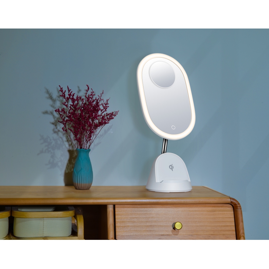 Dimbare LED Spiegel Lamp met Draadloos Opladen LED/18W/230V