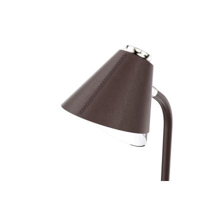 LED dimbare tafel lamp met draadloos opladen FINCH LED/9W/12/230V bruin/goud