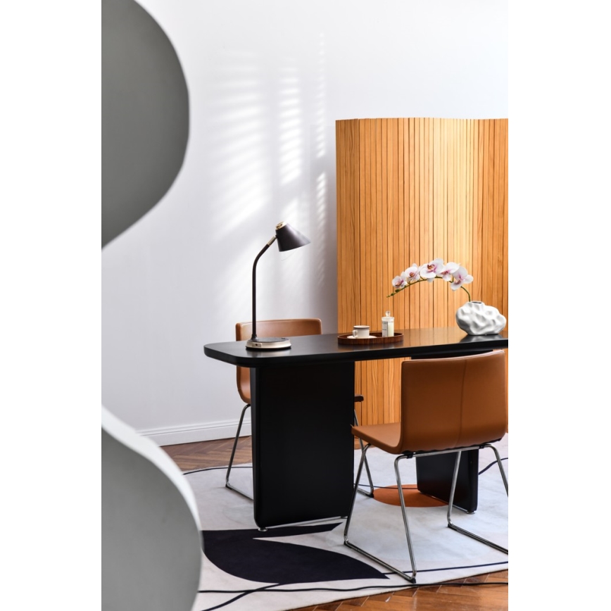 LED dimbare tafel lamp met draadloos opladen FINCH LED/9W/12/230V grijs/glanzend chroom