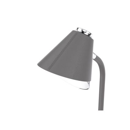 LED dimbare tafel lamp met draadloos opladen FINCH LED/9W/12/230V grijs/glanzend chroom