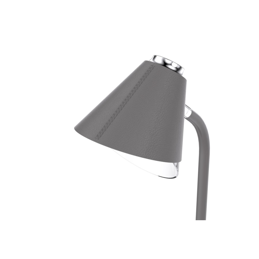 LED dimbare tafel lamp met draadloos opladen FINCH LED/9W/12/230V grijs/glanzend chroom
