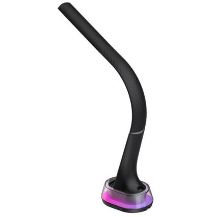 LED RGB Dimbare bureaulamp met draadloos opladen CORELLA LED/7W/12/230V zwart