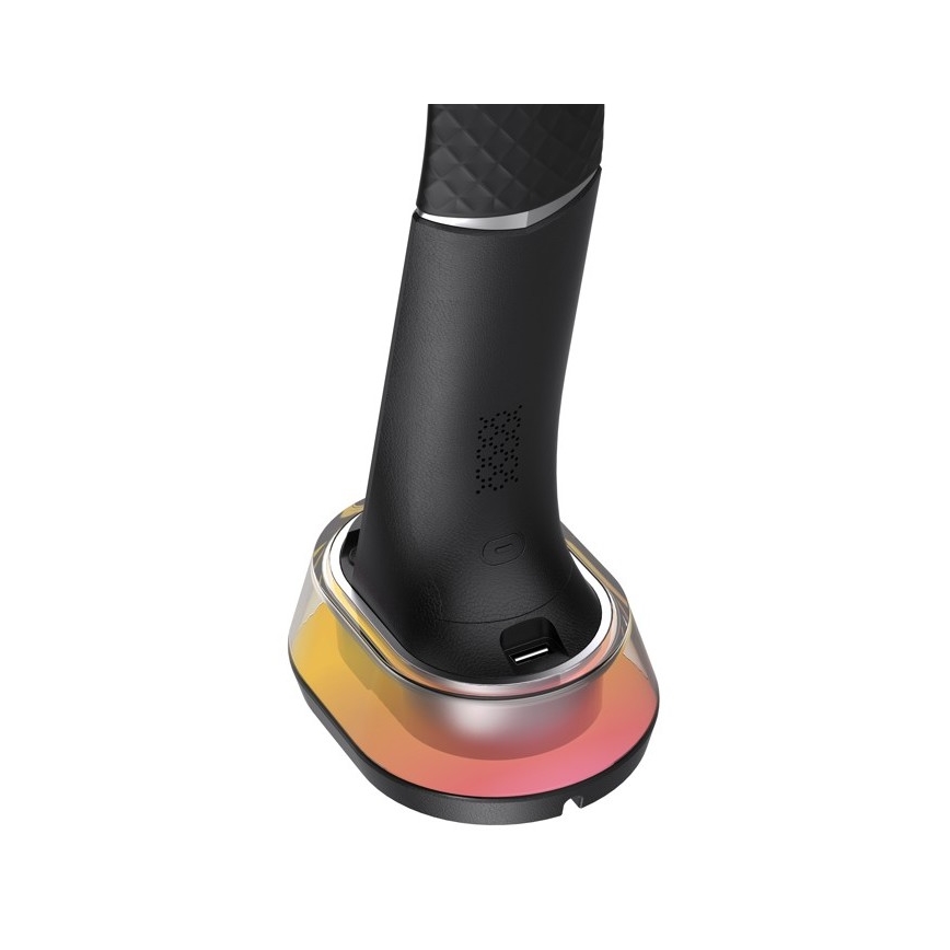 LED RGB Dimbare tafellamp met draadloos opladen CORELLA LED/7W/12/230V zwart