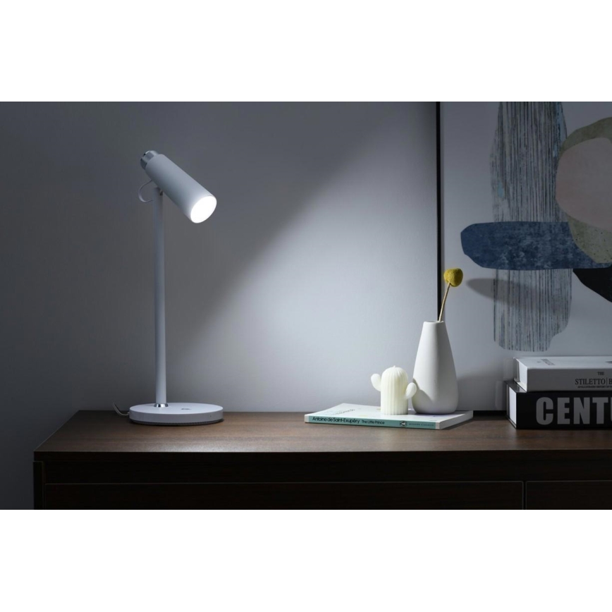 Dimbare LED tafellamp met draadloze Qi opladen TIT LED/12W/230V wit