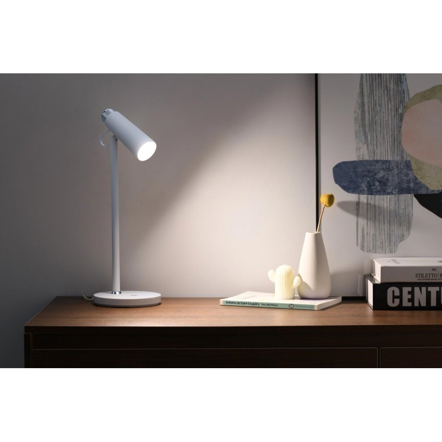 Dimbare LED tafellamp met draadloze Qi opladen TIT LED/12W/230V wit