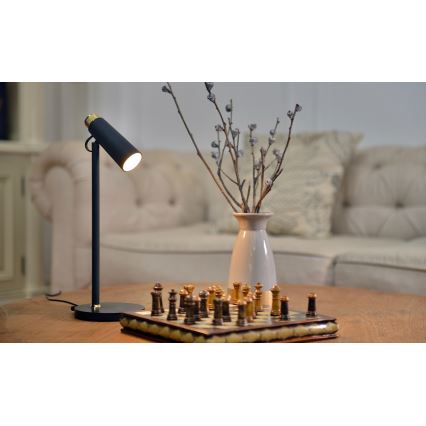 Dimbare LED tafellamp met draadloze Qi opladen TIT LED/12W/230V zwart