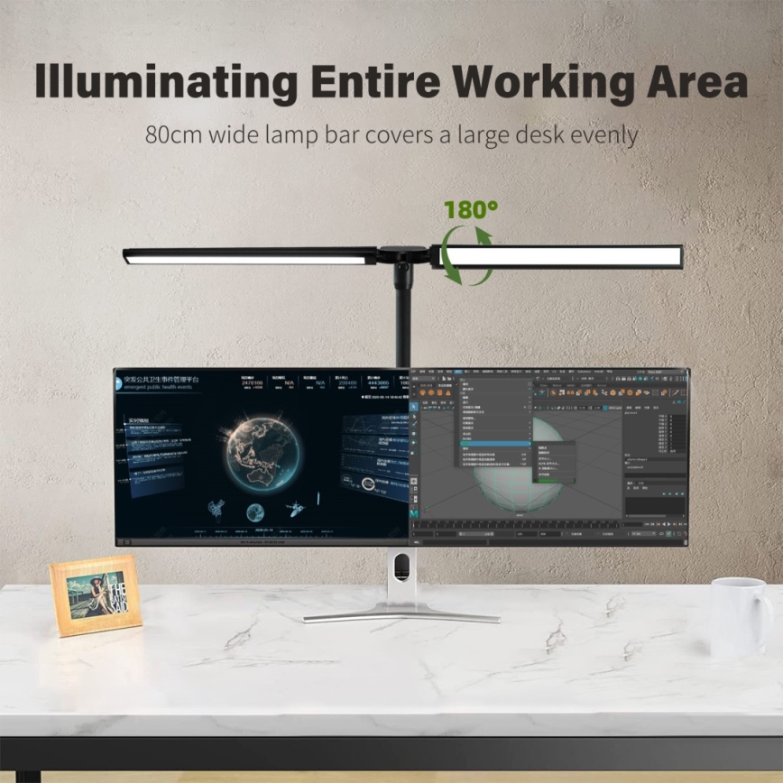 LED Flexibel dimbaar monitorverlichting OFFICE LED/24W/230V 2700-6300K CRI 95