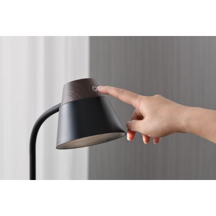 LED+CCT dimbare tafellamp met draadloos QI-opladen IDEAL LED/8W/230V 2700/4000/5000K bruin
