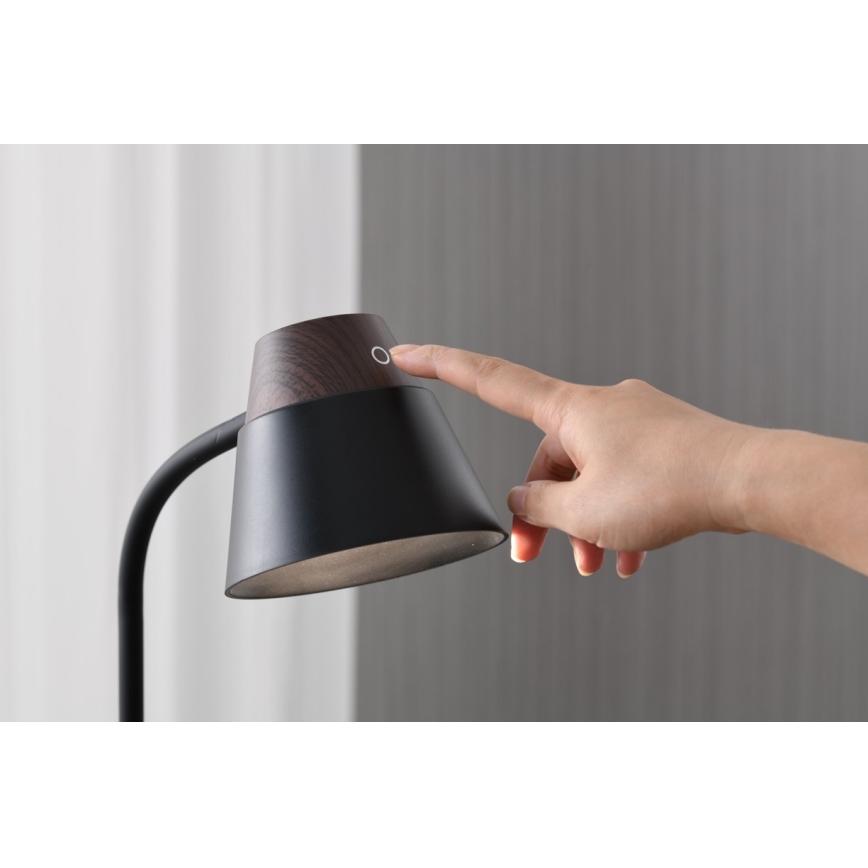 LED+CCT dimbare tafellamp met draadloos QI-opladen IDEAL LED/8W/230V 2700/4000/5000K bruin
