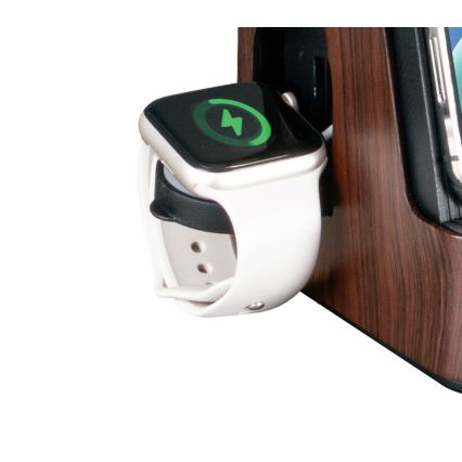 LED+CCT dimbare tafellamp met draadloos QI-opladen IDEAL LED/8W/230V 2700/4000/5000K bruin