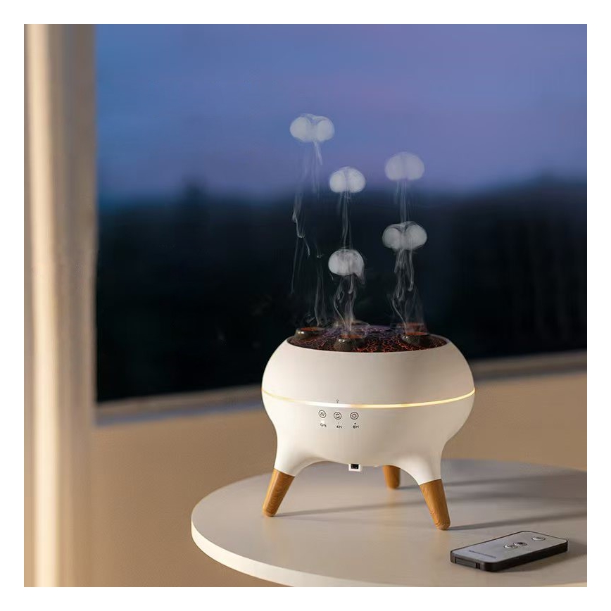 Immax 09104L - Aroma-diffuser en luchtbevochtiger JELLYFISH LED/11W/5V