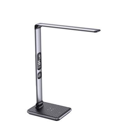 Dimbare LED-tafellamp LED/8,5W/230V met draadloze oplaadfunctie, zilver