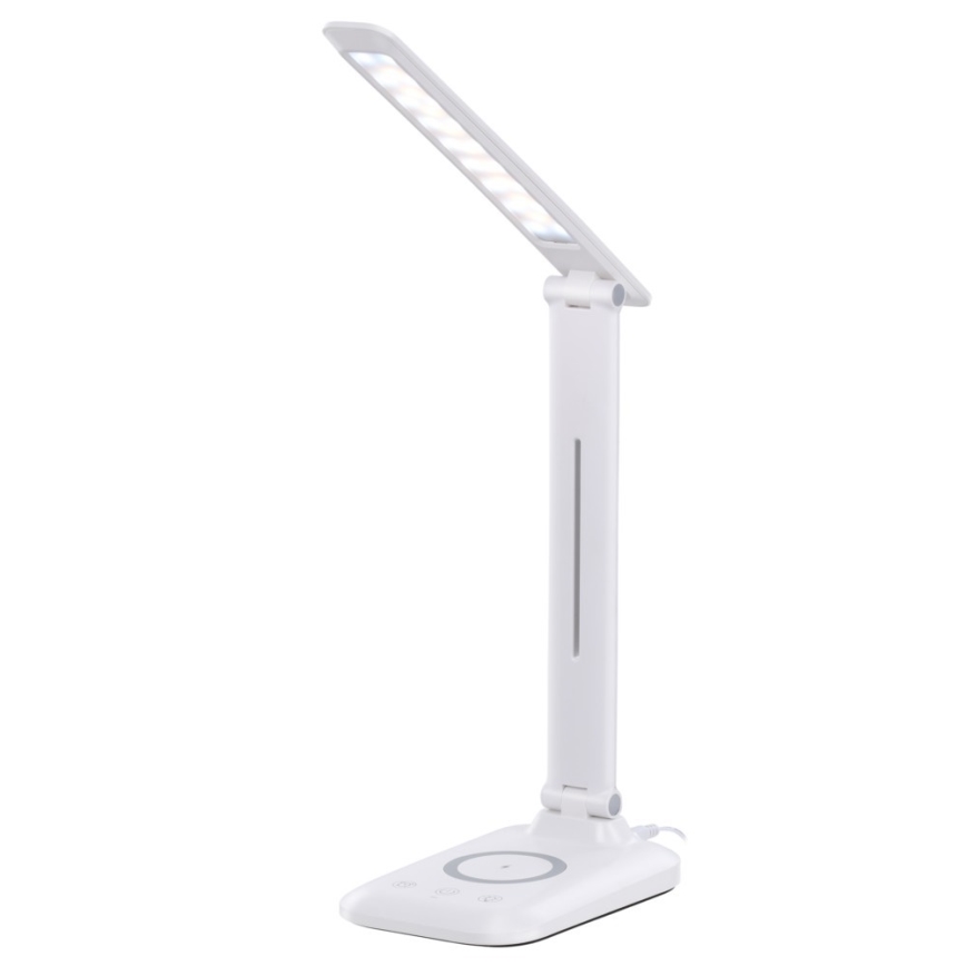 Dimbare LED-tafellamp met draadloos QI-opladen en USB LUMI LED/7W/230V wit