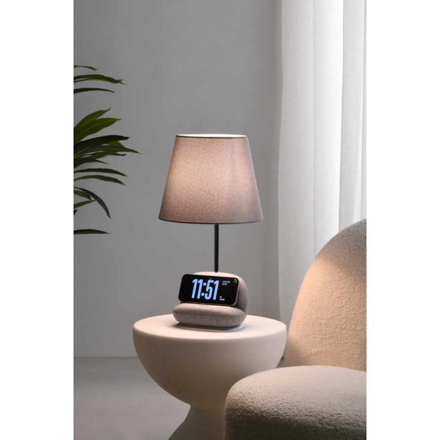LED-dimbare tafellamp met draadloos Qi-opladen SOFA LED/6W/230V grijs