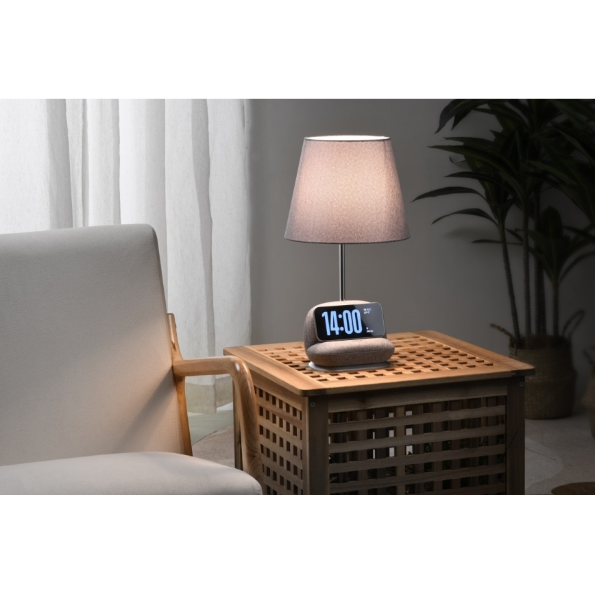 LED-dimbare tafellamp met draadloos Qi-opladen SOFA LED/6W/230V grijs