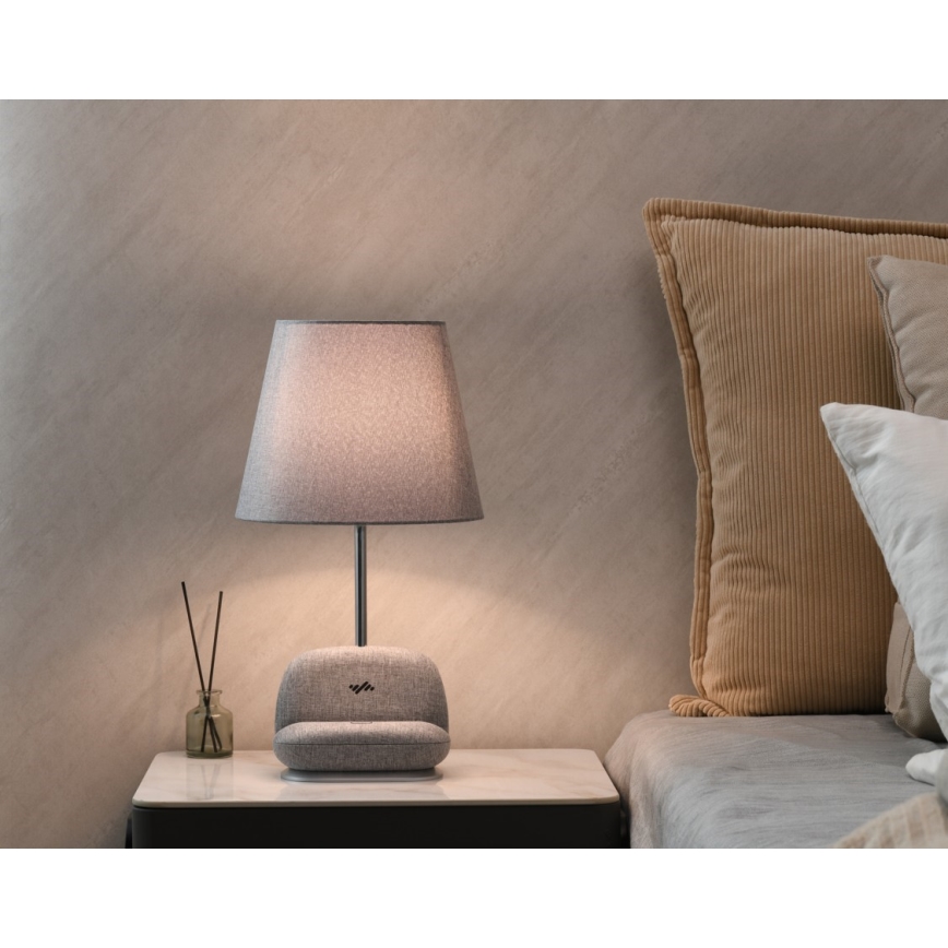 LED-dimbare tafellamp met draadloos Qi-opladen SOFA LED/6W/230V grijs
