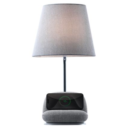 LED-dimbare tafellamp met draadloos Qi-opladen SOFA LED/6W/230V grijs
