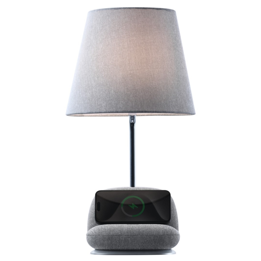 LED-dimbare tafellamp met draadloos Qi-opladen SOFA LED/6W/230V grijs