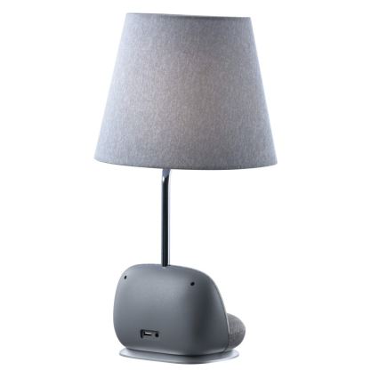 LED-dimbare tafellamp met draadloos Qi-opladen SOFA LED/6W/230V grijs