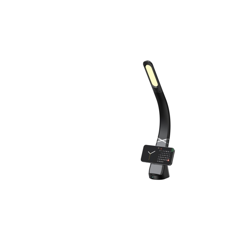 LED-dimbare bureaulamp met draadloze oplaadfunctie MAGIC LED/5W/230V zwart