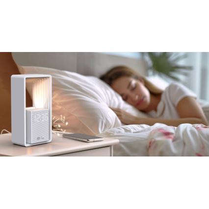 LED-tafellamp met wekker en oplaadfunctie CALM LED/3,5W/5V