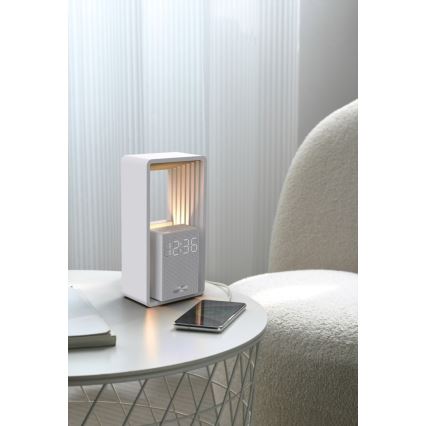 LED-tafellamp met wekker en oplaadfunctie CALM LED/3,5W/5V