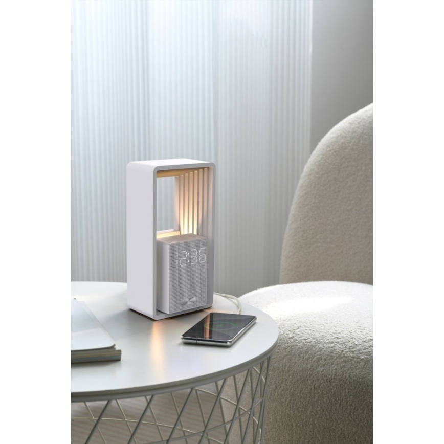 LED-tafellamp met wekker en oplaadfunctie CALM LED/3,5W/5V