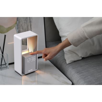 LED-tafellamp met wekker en oplaadfunctie CALM LED/3,5W/5V