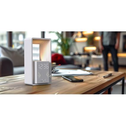 LED-tafellamp met wekker en oplaadfunctie CALM LED/3,5W/5V