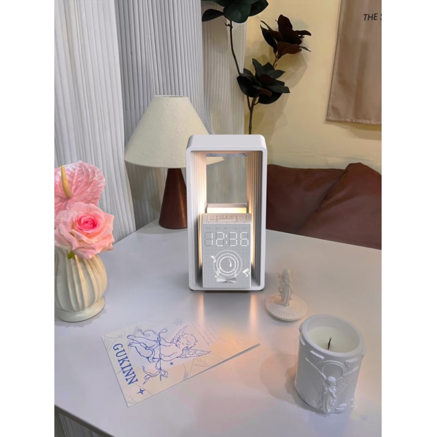 LED-tafellamp met wekker en oplaadfunctie CALM LED/3,5W/5V