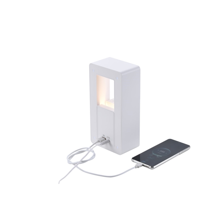 LED-tafellamp met wekker en oplaadfunctie CALM LED/3,5W/5V