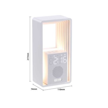 LED-tafellamp met wekker en oplaadfunctie CALM LED/3,5W/5V