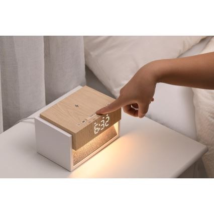 LED-tafellamp met wekker en oplaadfunctie CALM LED/1,2W/5V