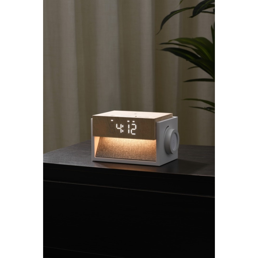 LED-tafellamp met wekker en oplaadfunctie CALM LED/1,2W/5V